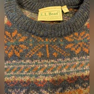 Mens LL Bean wool sweater